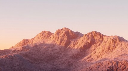 Naklejka premium Serene Mountain Landscape at Sunrise