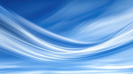 Fototapeta premium Vibrant Blue Sky with Soft Streaks