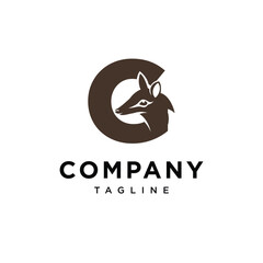 Letter G Numbat Logo Icon vector