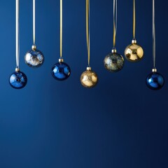 Blue and Gold Ornaments