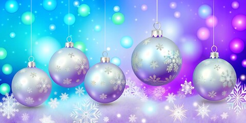 Fototapeta premium christmas background with baubles