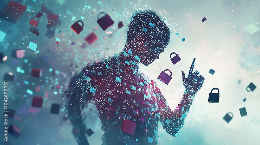 Poster exploring the intersection of personal identity and digital security in a networked world the import