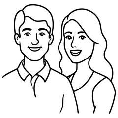 illustration of a couple