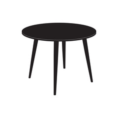 minimalist round table icon