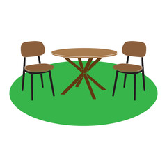 set of cafe tables and chairs