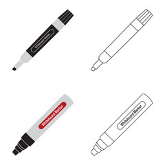 whiteboard marker icon design