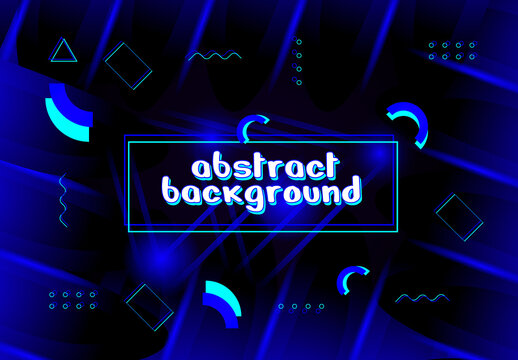 Blue Abstract Background Template