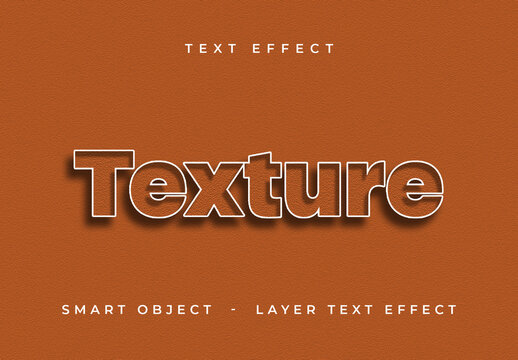 Texture Text Effect Layout