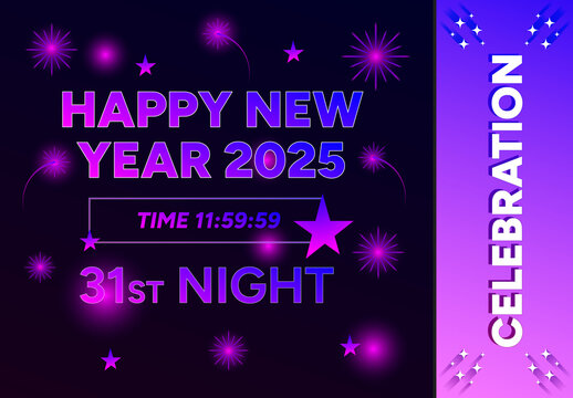 Happy New Year 2025 Background