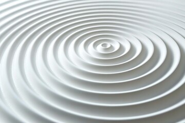 Fototapeta premium Abstract white concentric circles create a visually captivating pattern.