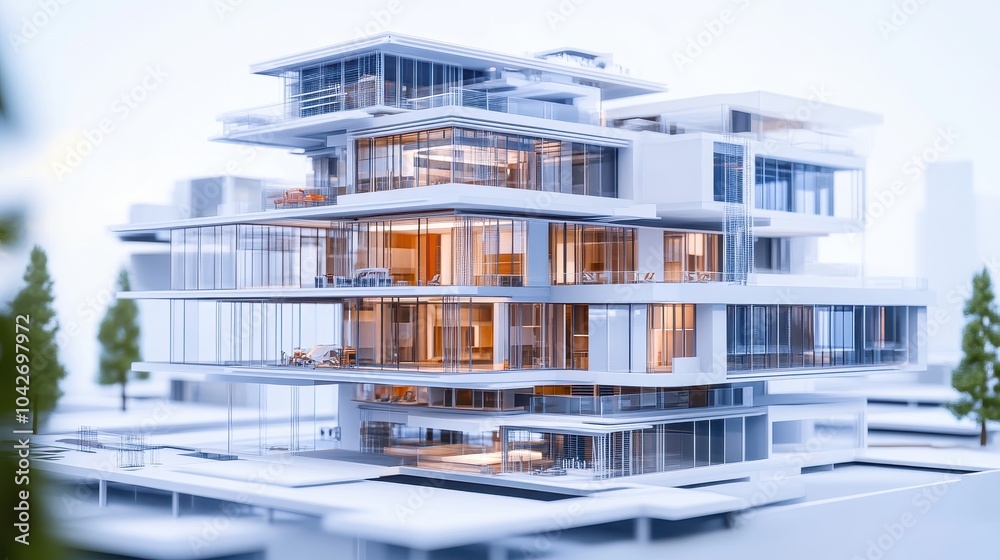 Poster revolutionizing architecture and construction rendering through generative ai exploring innovative d
