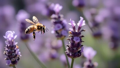 The harmonious dance of bees and lavender exploring the vital role of pollinators in nature's ecosystem