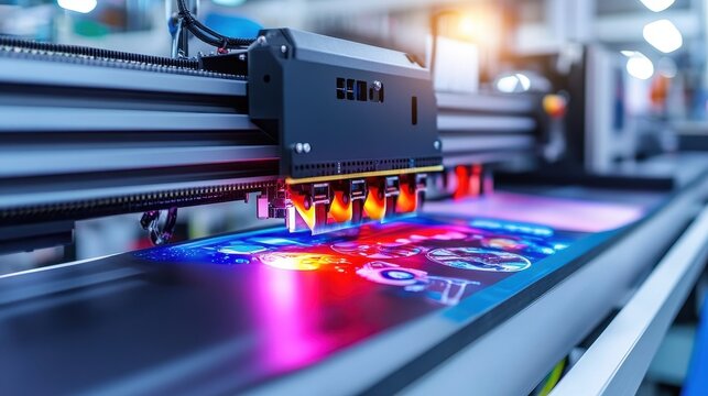 Exploring the Vibrant Production Floor of a Leading Digital Printing Company Innovations and Technologies in Action