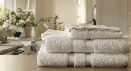 stack of towels