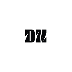 DN monogram logo design letter text name symbol monochrome logotype alphabet character simple logo