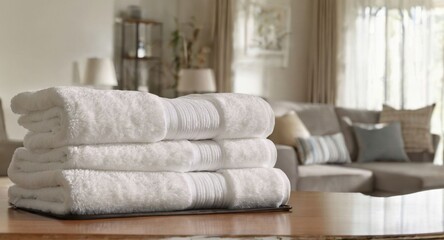 stack of towels