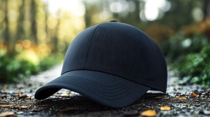3D mockup of a plain sports cap for outdoor activities.