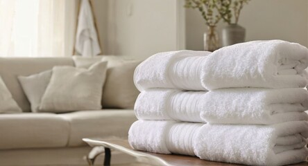 stack of towels