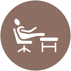 Relaxation vector icon illustration of Lifestyles iconset.