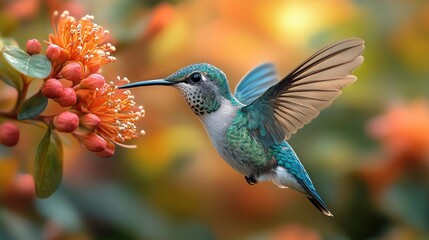 Fototapeta premium Hummingbird in Flight