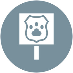 Animal Rights vector icon illustration of Protesting and Civil Disobedience iconset.