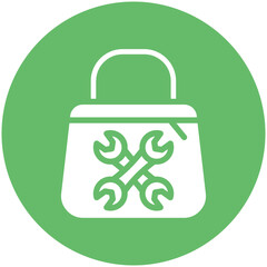 Tool Pouch vector icon illustration of Home Improvements iconset.