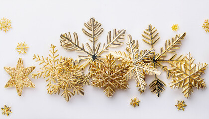 golden snowflake on a background