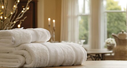 stack of towels