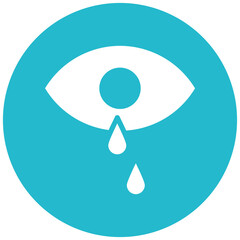 Tears vector icon illustration of Funeral iconset.