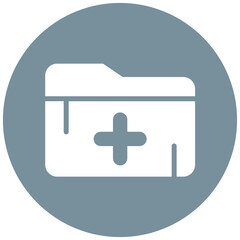 Obraz premium Medical Folder vector icon illustration of Pharmacy iconset.