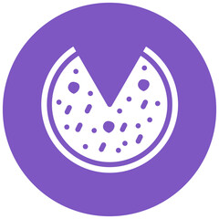 Pizza vector icon illustration of Italy iconset.