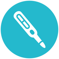 Fever Thermometer vector icon illustration of Infectious Diseases iconset.