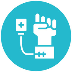 Chemotherapy Infusion vector icon illustration of Chemotherapy iconset.