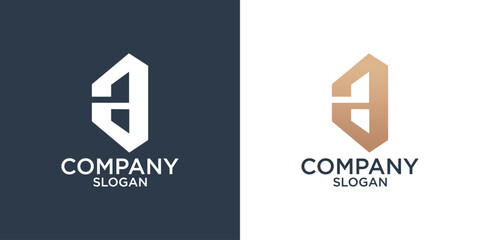 Fototapeta premium letter A abstract monogram logo design vector