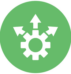 Expansion vector icon illustration of Business Analytics iconset.