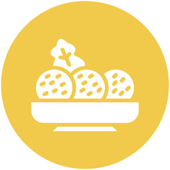 Falafel vector icon illustration of Street Food iconset.