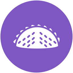 Empanada vector icon illustration of Street Food iconset.