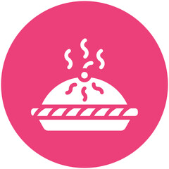 Apple Pie vector icon illustration of Street Food iconset.