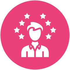 Role Model vector icon illustration of Business Training iconset.