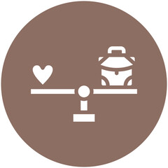 Work Life Balance vector icon illustration of Gig Economy iconset.