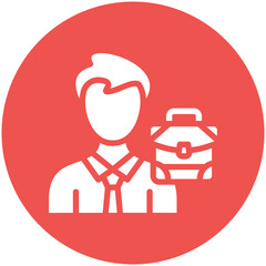 Businessman vector icon illustration of Gig Economy iconset.