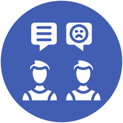 Bad Communication vector icon illustration of Generation Gap iconset.