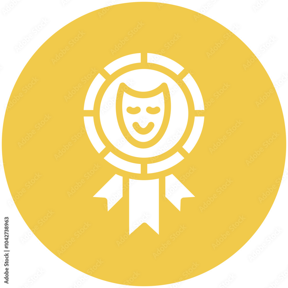 Canvas Prints Theater Award vector icon illustration of Award Events iconset.