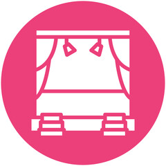 Stage vector icon illustration of Award Events iconset.