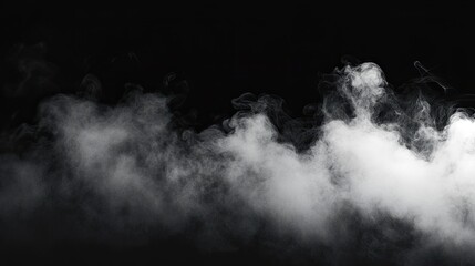 Fototapeta premium Ethereal White Smoke on Dark Background