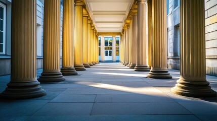 Elegant Columns in Modern Architecture