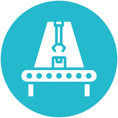 Production vector icon illustration of Robotics iconset.