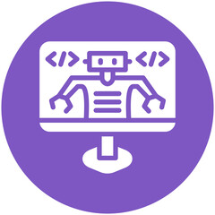 Development vector icon illustration of Robotics iconset.