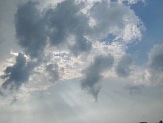 Dramatic dark sky and cloudy View and strong wind, Nature abstrack background