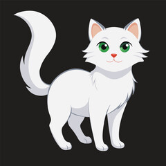 Obraz premium Cat Black and white victor art illustration eps